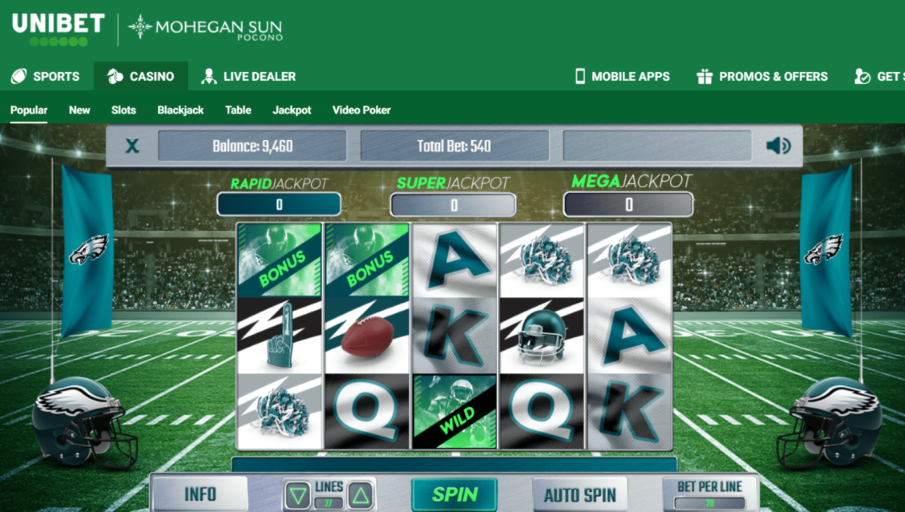 Unibet & Philadelphia Eagles Launch First Ever Pro-Sports Themed Slot in U.S.