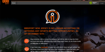 888 withdraws NJ sportsbook