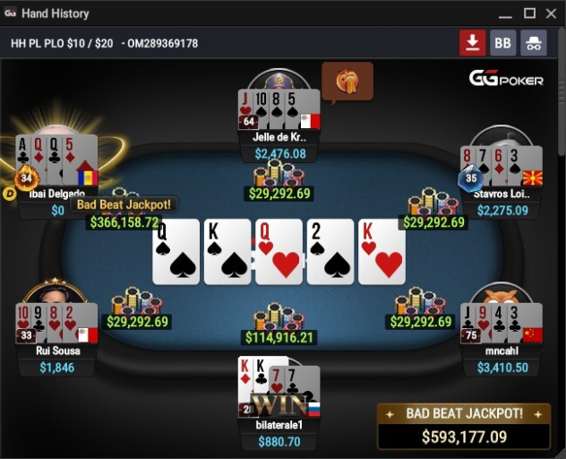 GGPoker Sets New Record for the Biggest Online Poker Bad Beat Jackpot