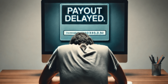 Gambling payout delayed