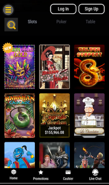 The Black Lotus mobile casino