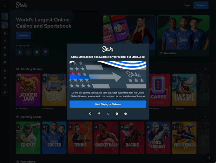Stake.com real money casino 