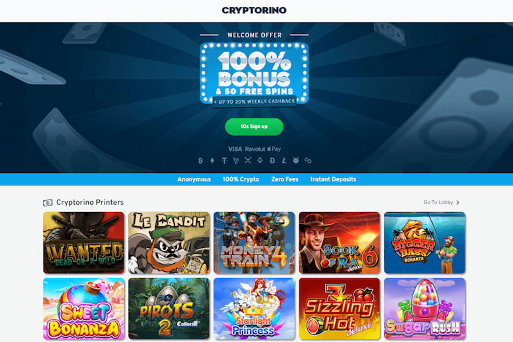 cryptorino casino No KYC crypto casino