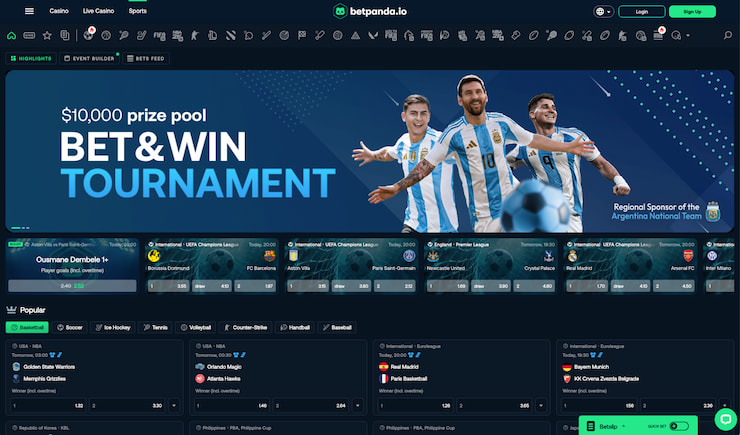Betpanda no verification betting site
