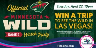 Minnesota Wild, Treasure Island Resort & Casino Announce Watch Party for Game 2 of Stanley Cup Playoffs