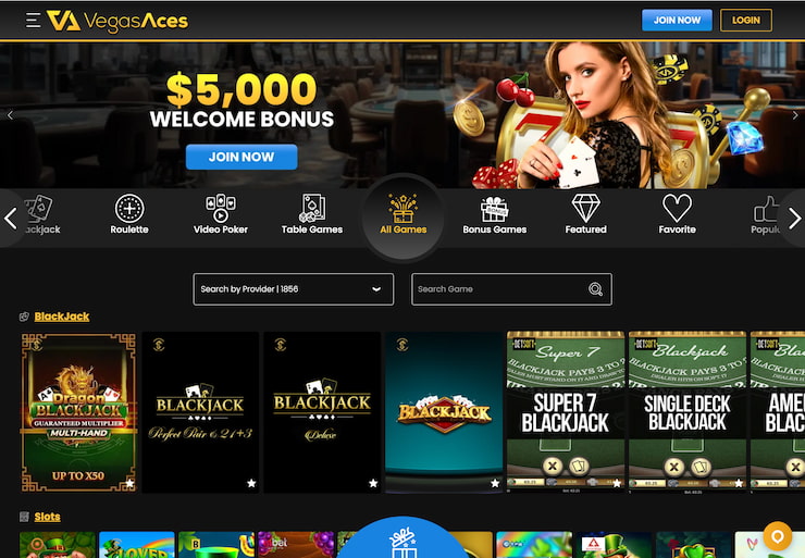 The VegasAces PA casino online library