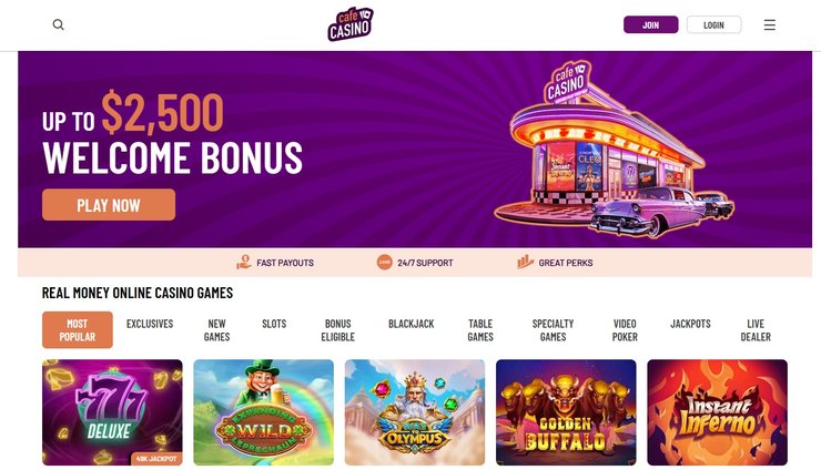 A snapshot of Cafe Casino