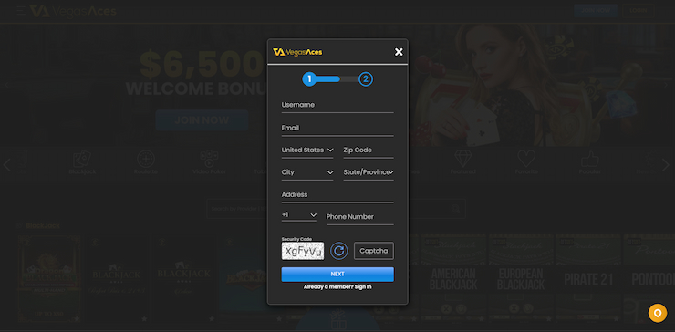 signing up to an IL online casino 