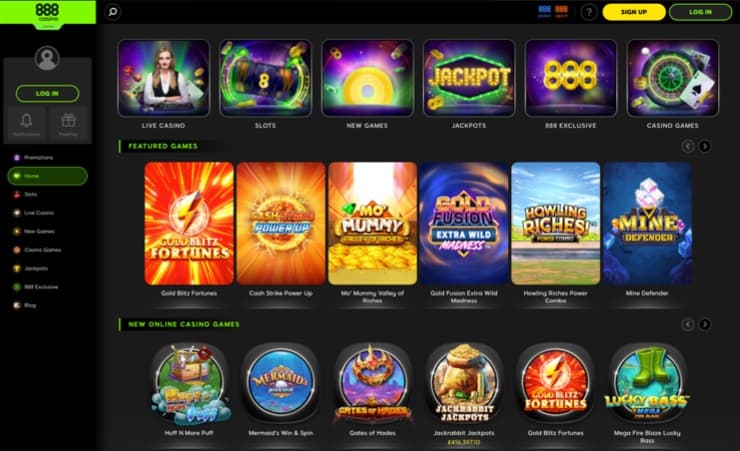 888casino home page