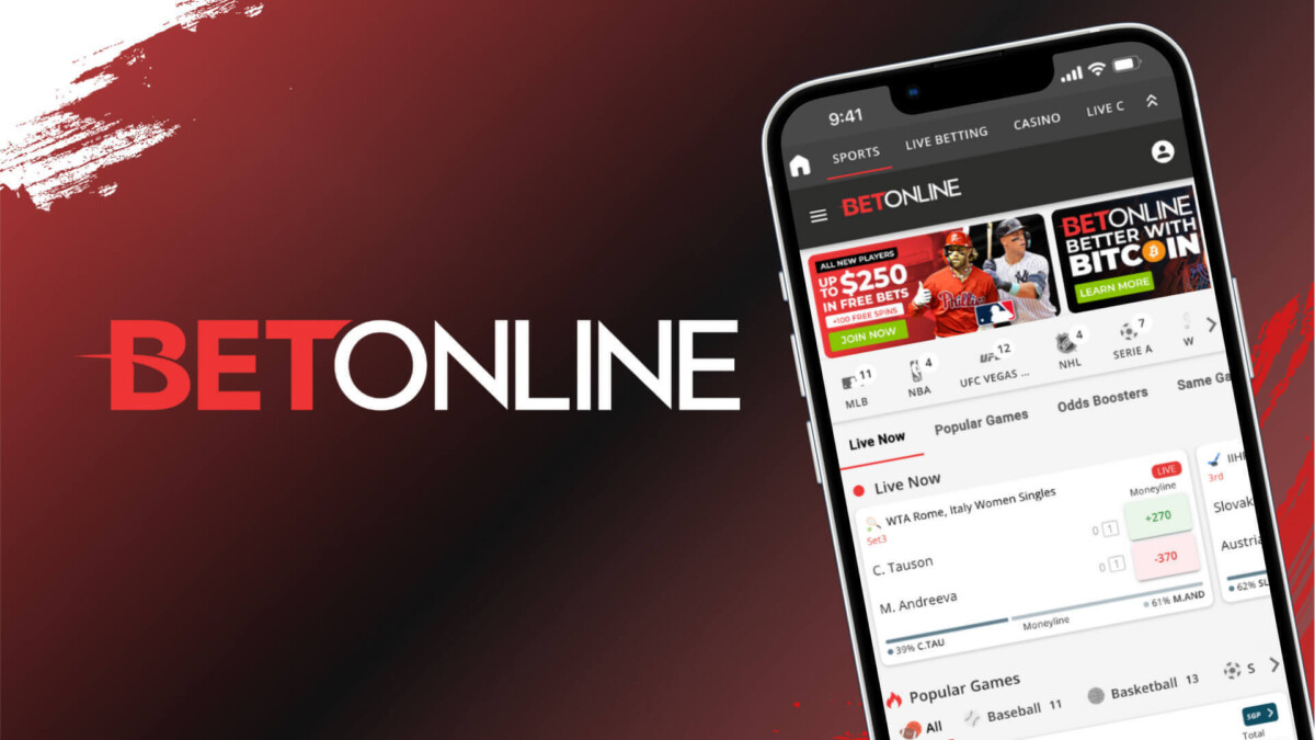 A snapshot of BetOnline Sportsbook