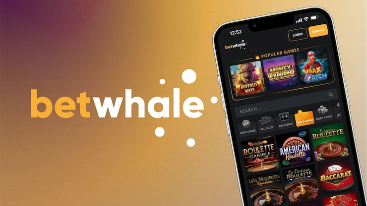 An image of BetWhale NC Casino on a smartphone.