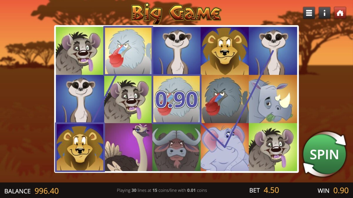 Big Game Slot Screenshot
