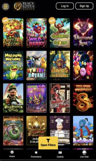Black Lotus Casino Mobile Slots