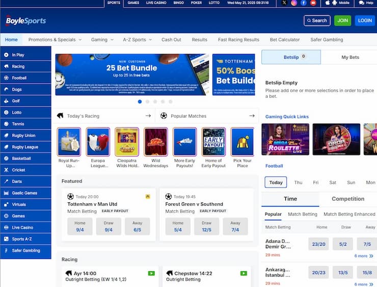 BoyleSports UK Betting Site