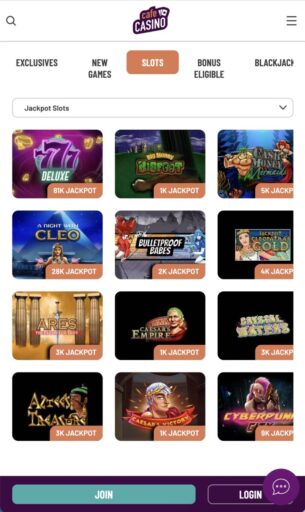 Cafe Casino Mobile Slots