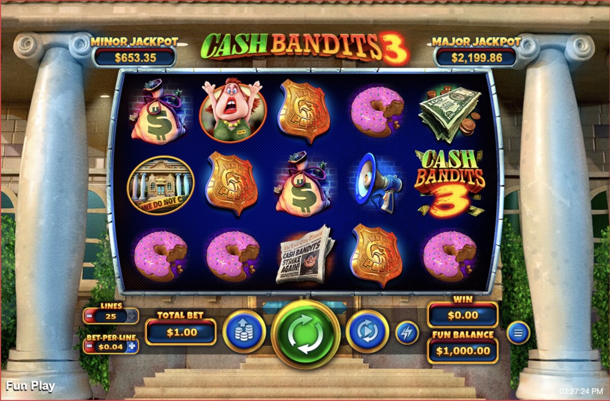Cash Bandits 3 Slot Screenshot