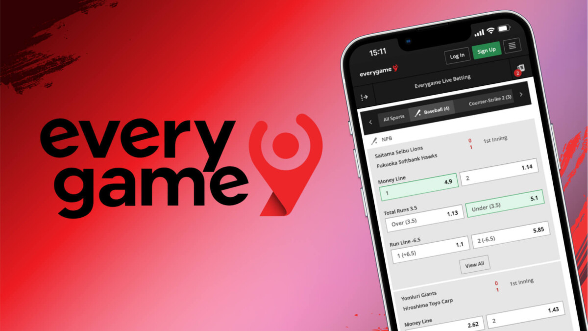 A snapshot of Everygame Sportsbook
