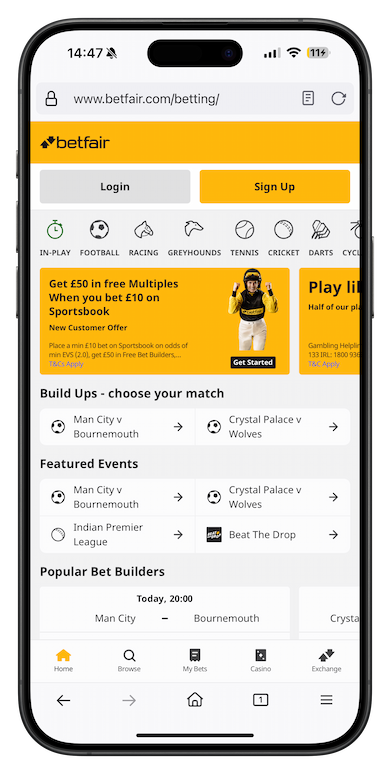 Betfair Betting App