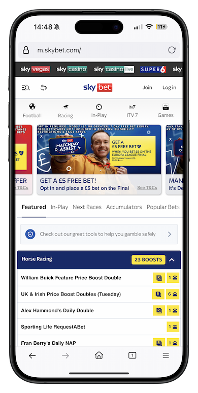 Sky Bet UK Betting App