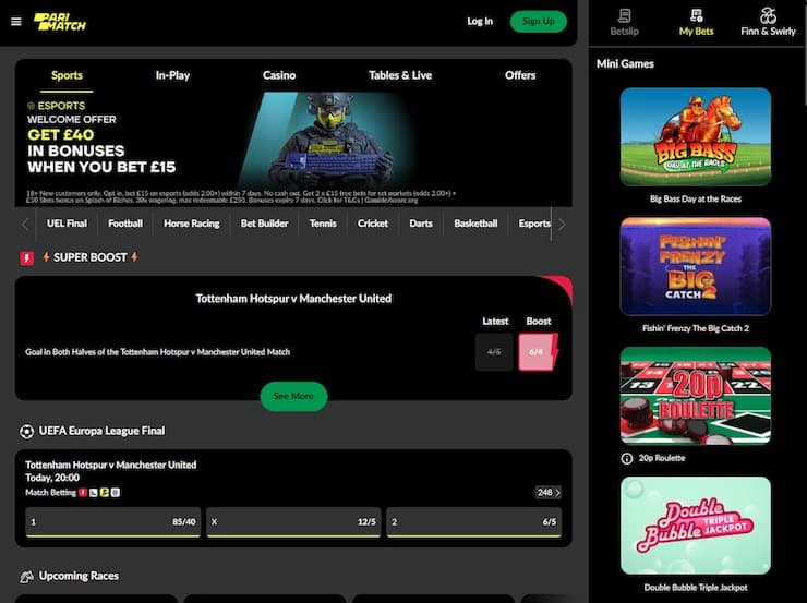 Parimatch UK Betting Site