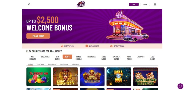 A snapshot of Cafe Casino