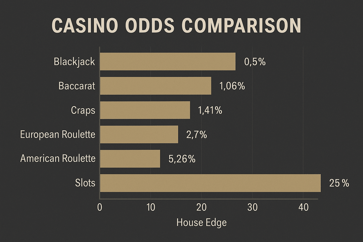 casino odds comparison chart