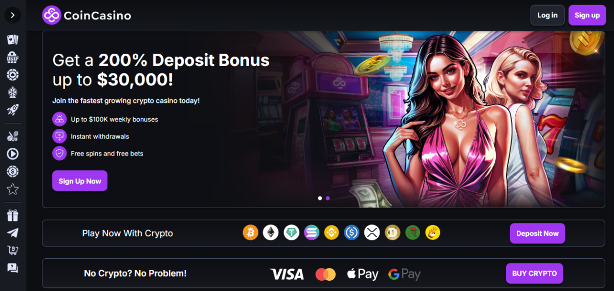 coincasino crypto casino zonder cruks