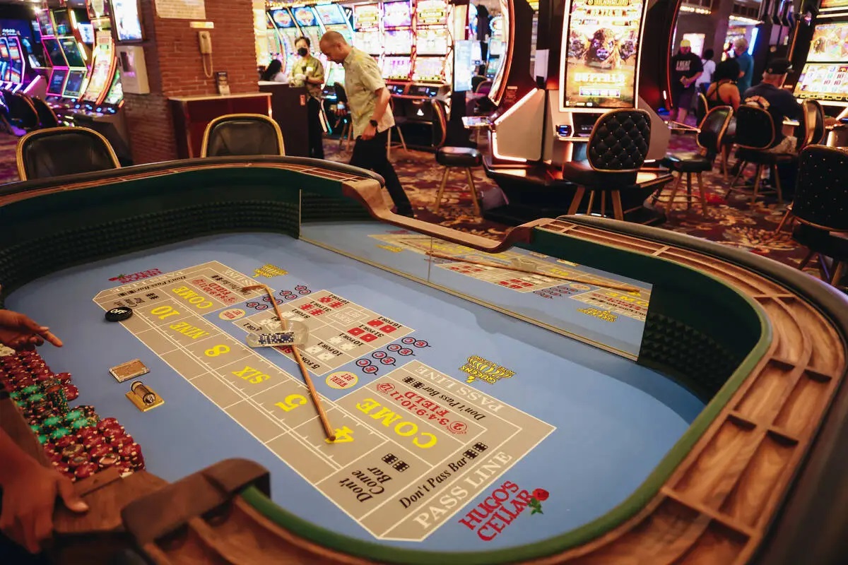 craps table in casino