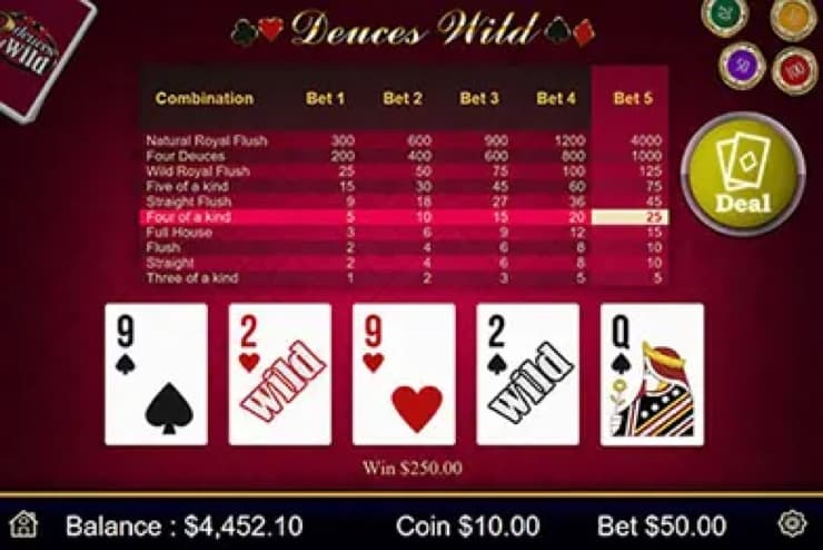 best payout casinos deuces wild video poker mobilots