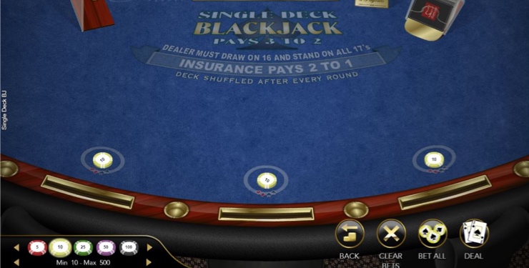 best payout casinos single deck blackjack