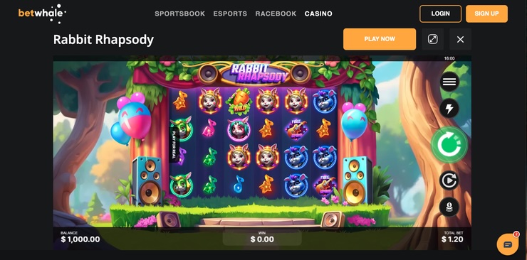 Vibrant slots game at BetWhale online casinos West Virginia
