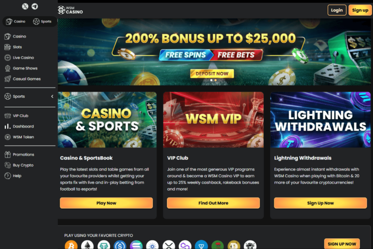 Онлайн казино wsm casino