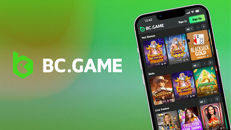 An image showing the BC.Game Minnesota online casino on mobile.
