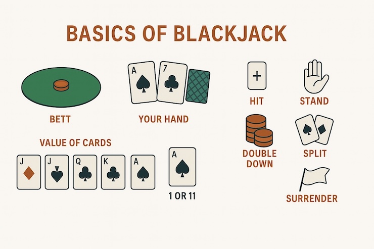 A snapshot of the basics of Blackjack 