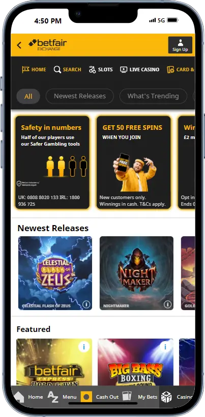 Betfair Casino App UK