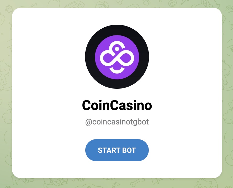 CoinCasino Telegram Casino Gambling Bot