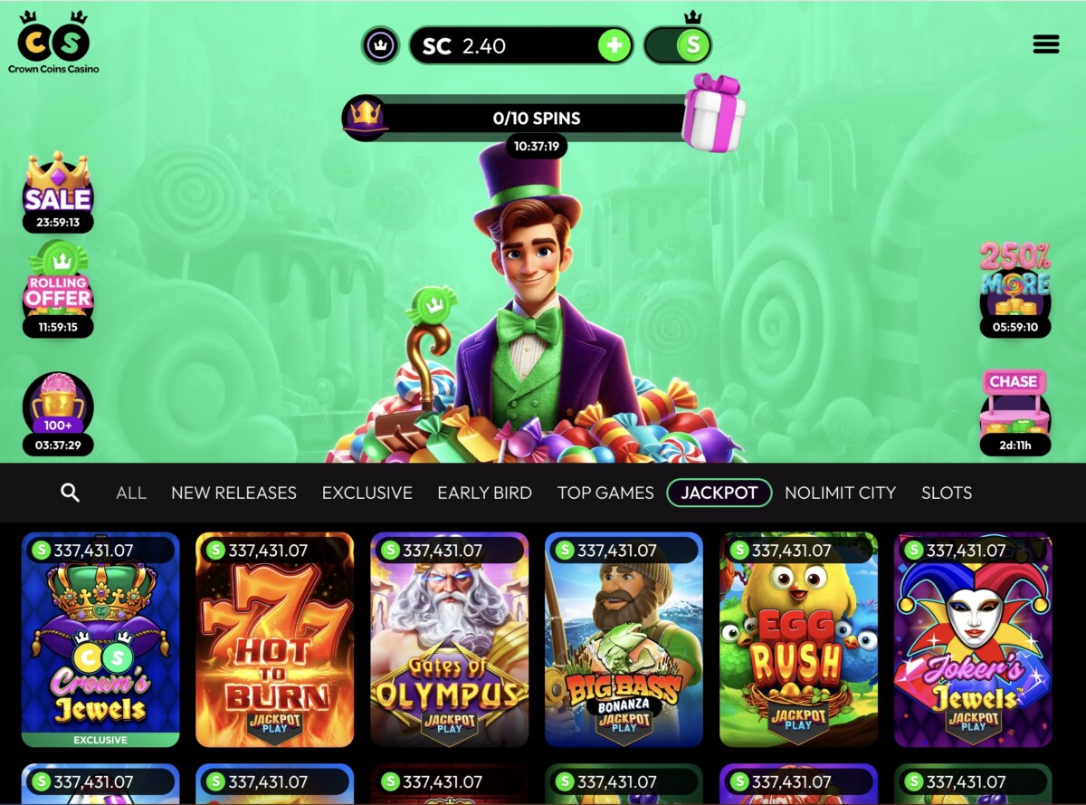 Crown Coins Casino Jackpot Slots Screenshot