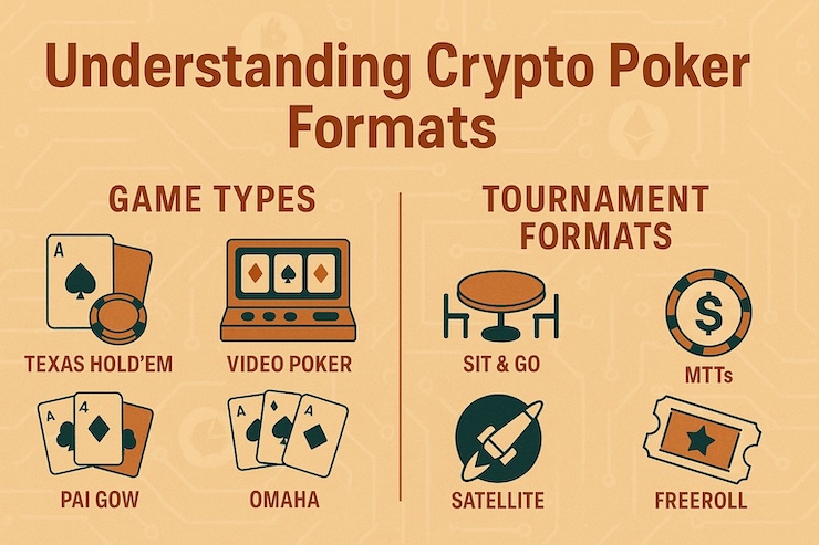 A snapshot of Crypto Poker Formats in crypto poker room