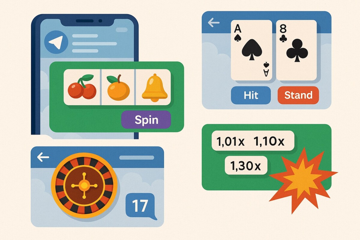 Games at Telegram Casinos (And How They Work)