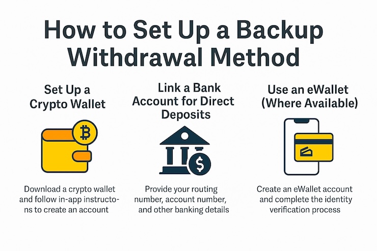 A snapshot of How to set up a Amex Backup Withdrawal Method at a Online Casino