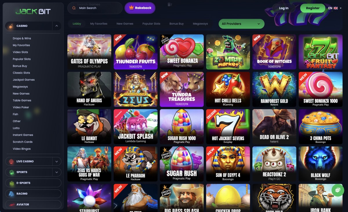 Jackbit Casino Screenshot