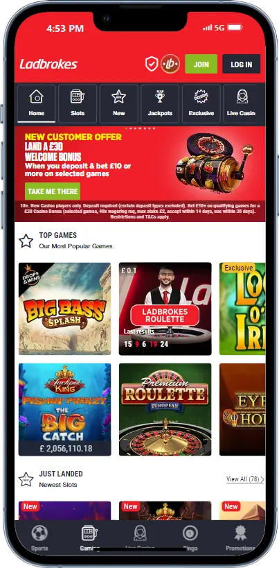 Ladbrokes Casino App UK