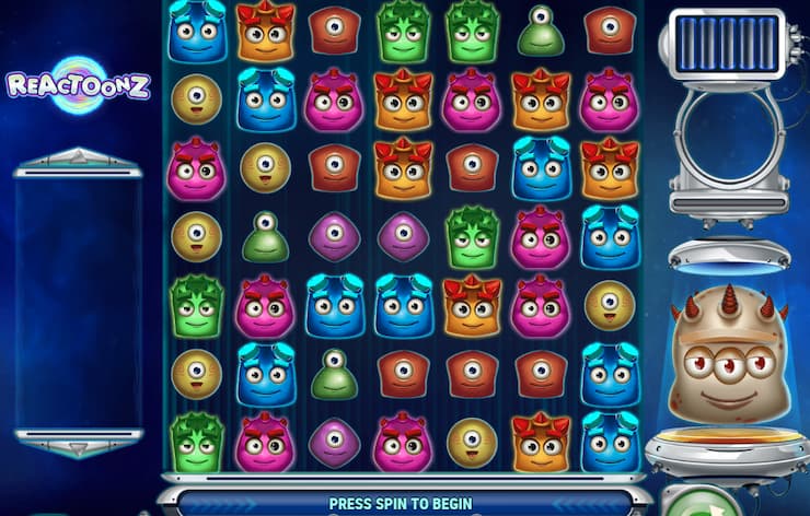 Reactoonz Cluster Slot