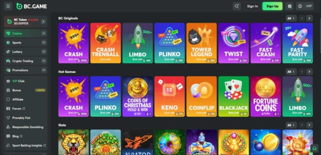 BC Game - best online casino for welcome bonuses