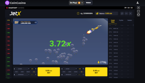 Jet X - one of the best casino games like Aviator