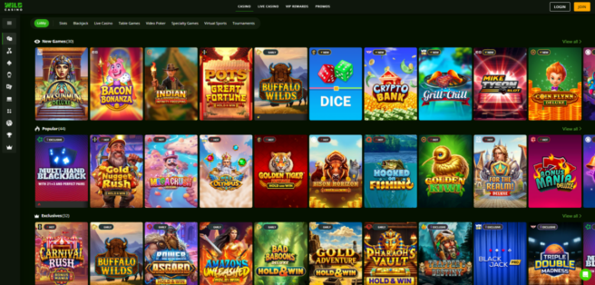 Wild Casino - one of the top online casinos in New Zealand