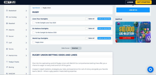 BetUS Sportsbook for sports betting in Australia