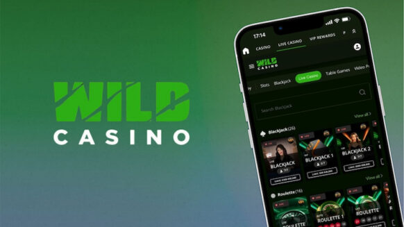 An image of Wild Casino on a mobile device for South Carolina Online Casino players