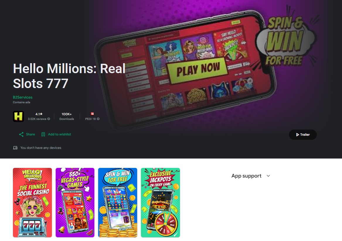 hello millions app