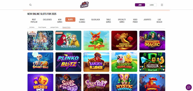 The latest slots available at Cafe Casino for WA players